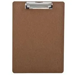 Neutralware Klemmbrett 22,3x31,2cm Klemme silber Holzfaser braun