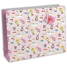 eurowrap Clairefontaine 6x Geschenktasche (37,3x11,8x27,5 cm), 210g, Rosa, Mehrfarbig 28788-6C