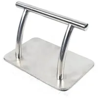 Famanu Fußstütze Friseurstuhl - Edelstahl - Silber - Fußbank - Friseursalon Zubehör - 2 kg