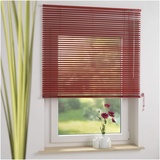 Unbekannt Aluminiumjalousie Jalousette Jalousie Alu-Jalousie Fenstervorhang Rollo Lamellen | 140 x 160 cm | Rot