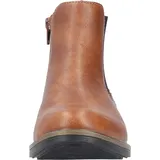 Rieker Damen Chelsea Boots 72254, Frauen Stiefeletten,uebergangsschuhe,uebergangsstiefel,Schlupfstiefel,flach,Stiefel,Bootee,braun (24),39 EU