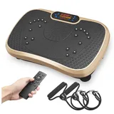 Dripex Vibrationsplatte 3D Vibrationsplatte mit 99 Vibrationsstufen+Bluetooth, Trainingsbänder