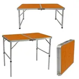 AMANKA Klappbarer höhenverstellbarer Campingtisch 90x60x70 cm Leichtgewicht Klapptisch