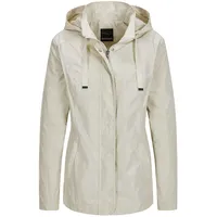 GOLDNER Outdoor-Jacke mit Kapuze", in stein | Gr.: 44,