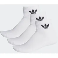 Adidas Mid Crew Socken 3er Pack White / White