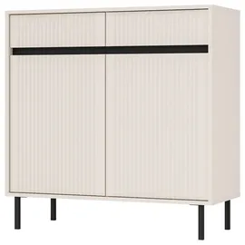 Selsey Sideboard Osaka 100 x 100,2 x 40 cm Beige / Weiß