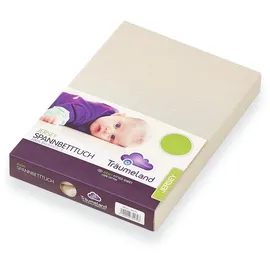 Träumeland Spannbettlaken Jersey 75 x 100 cm beige