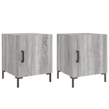 vidaXL Nachtschrank Grau Sonoma 40 x 40 x 50 cm Holzwerkstoff