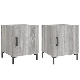 vidaXL Nachtschrank Grau Sonoma 40 x 40 x 50 cm Holzwerkstoff