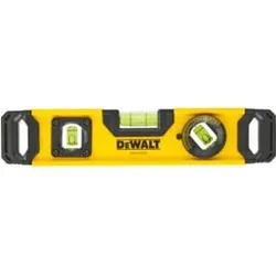 DEWALT Torpedo-Hohlprofil-Wasserwaage 25cm rotierbare Libelle DWHT0-43003