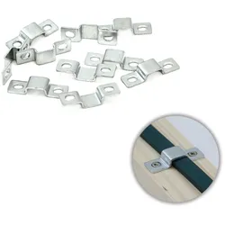 10er Set Metall-Clip für Illu-Kabel - Befestigung für Flachkabel | SATISFIRE