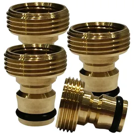 Rosenstein & Söhne Wasserhahn-Schlauchadapter 4er-Set
