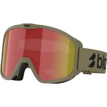 Bliz Rave Skibrille (Größe One Size, oliv)