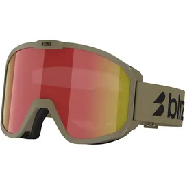 Bliz Rave Skibrille (Größe One Size, oliv)
