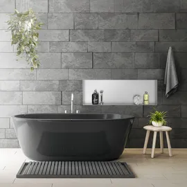luxebath Wandnische Edelstahl 90 x 30 x 10 cm