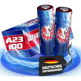 100 x A23 12V Wilhelm Alkaline Batterien MN21 V23GA 23A L1028 12 Volt 55 mAh