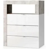 WELLTIME Hamburg Unterschrank 64 x 78 x 35 cm Weiß