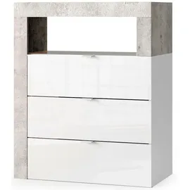 WELLTIME Hamburg Unterschrank 64 x 78 x 35 cm Weiß