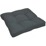 Beautissu Sitzkissen 50 x 50 x 10 cm grau 1 St.