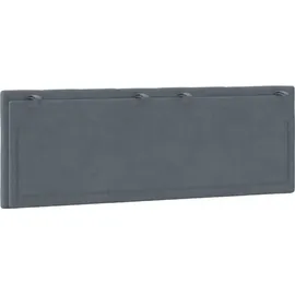 vidaXL Kopfteil-Kissen "Hanko" Dunkelgrau 140 cm Samt