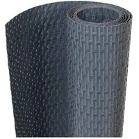 vidaXL Balkonverkleidung 100 x 90 cm Anthrazit Rattan