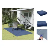 vidaXL Campingteppich Blau 4x2 m