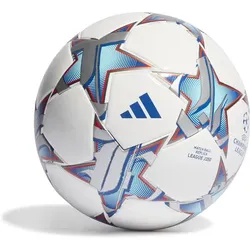 ADIDAS Ball UCL Junior 350 League 23/24 Group, WHITE/SILVMT/BRCYAN/S, 5
