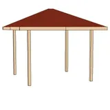 Weka Paradies 1 3,04 x 3,04 m kdi inkl. Schindeln