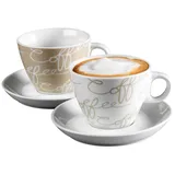 Ritzenhoff & Breker Cornello Cappuccino Becher 4er Set bunt