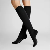 Hudson Damen Kniestrümpfe Relax Woolmix Clima druckfreier Bund -