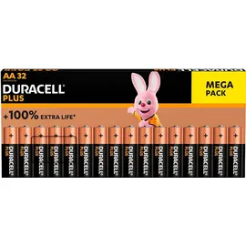 Duracell Plus-AA BP32 Mignon (AA)-Batterie Alkali-Mangan 1.5 V 32