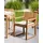 Beliani Sassari Premium Gartenstuhl 2er Set 59 x 59 x 108 cm hellgrün