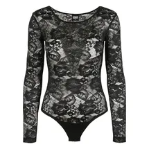 URBAN CLASSICS Langarmbody Schwarz 3XL