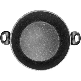 STONELINE XXXL-Kochtopf 32 cm mit Glasdeckel