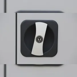 Lüllmann Flügeltürenschrank Aktenschrank 120 x 80 x 38,3 cm weiß