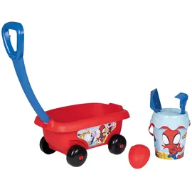 Smoby Spidey Handwagen mit Eimergarnitur