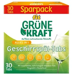 fit Grüne Kraft 30er-Pack Geschirrspültabs »Alles-in-1«