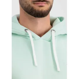 Alpha Industries Hoodie ALPHA INDUSTRIES "Unisex EMB Hoodie", Herren, Gr. 2XS, grün (mint), Obermaterial: 80% Baumwolle, 20% Polyester, regular fit, Sweatshirts Hoodie