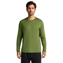Icebreaker Merino Tech Lite Iii Relaxed Pocket Langarm-t-shirt - Sphagnum - M