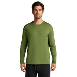 Icebreaker Merino Tech Lite Iii Relaxed Pocket Langarm-t-shirt - Sphagnum - M