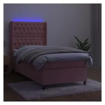 vidaXL Boxspringbett 100 x 200 cm Rosa