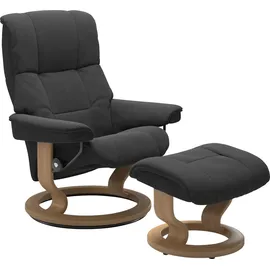 Stressless Stressless® Relaxsessel Mayfair (Set, Relaxsessel mit Hocker), mit Hocker, mit Classic Base, Größe S, M & L, Gestell Eiche grau 75 cm x 99 cm x 73 cm