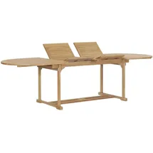 vidaXL Ausziehbarer Gartentisch 180-280x100x75 cm Massivholz Teak