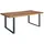 MASSIVMOEBEL24.DE Esstisch Wild-/Zerreiche 180x90x76 geölt MONTREUX #114 - Braun