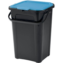 Tontarelli – 44-Liter-Mülleimer-Abdeckungsmodell mit schwarzem Sockel und Saphirgriff
