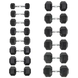 HMS Hex Pro Kurzhantel 16 kg schwarz
