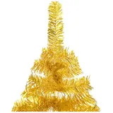 vidaXL Künstlicher Weihnachtsbaum mit Ständer Gold 180 cm
