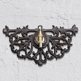 Antikas Wasserspeier Wand-Ornament mit Wasserhahn - Wandbrunnen, Eisen, Braun, H 19,5 x B braun