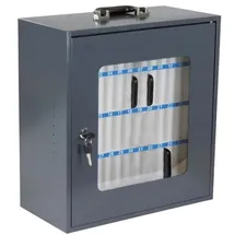 Kangaro Handygarage abschließbar 78-K-672052 dunkelgrau, transparent, weiß 78-K-672052 37,6 x 20,5 x 44,5 cm