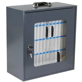 Kangaro Handygarage abschließbar 78-K-672052 dunkelgrau, transparent, weiß 78-K-672052 37,6 x 20,5 x 44,5 cm